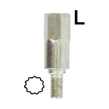Universal Strimmer Gearbox L Profile Adaptor 44 Teeth Universal Strimmer Gearbox L Profile Adaptor 44 Teeth