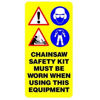 Chainsaw Safety Sticker Pack 10 Chainsaw Safety Sticker Pack 10