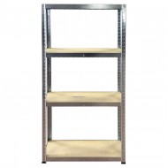 Economy Shelving 1500h x 750w x 300d 4 Level 150kg UDL Grey Economy Shelving 1500h x 750w x 300d 4 Level 150kg UDL Grey