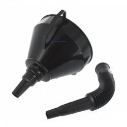 Replacement Plastic funnel Ø 165mm with filter and flexible hose Replacement Plastic funnel Ø 165mm with filter and flexible hose