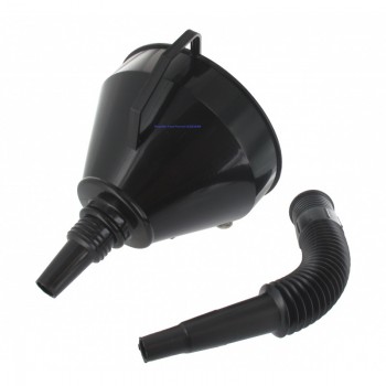 Replacement Plastic funnel Ø 165mm with filter and flexible hose Replacement Plastic funnel Ø 165mm with filter and flexible hose