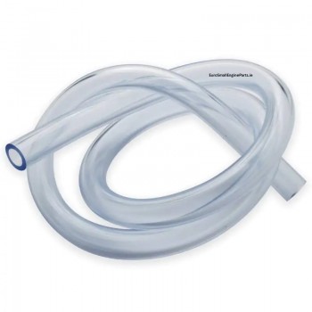 Replacement Clear Transparent Fuel Hose 5mm Internal Diameter x 9.3mm OD x 1.16 Metre