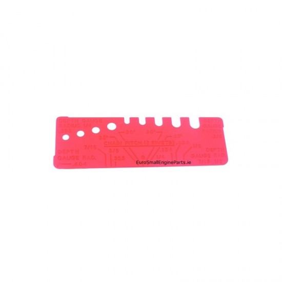 Replacement Gauge Template for Chainsaw Files and Grinding Stones