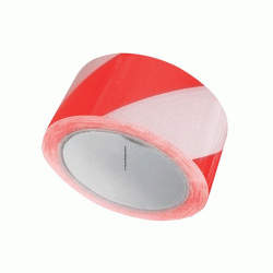 Hazard Warning Safety Tape 50mm x 33m Red & White Hazard Warning Safety Tape 50mm x 33m Red & White
