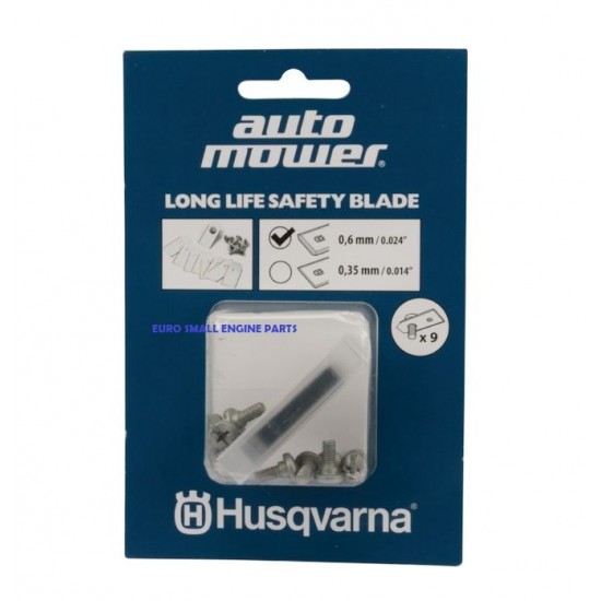 Genuine Husqvarna Automower Long Life Safety Blade Set 9pcs