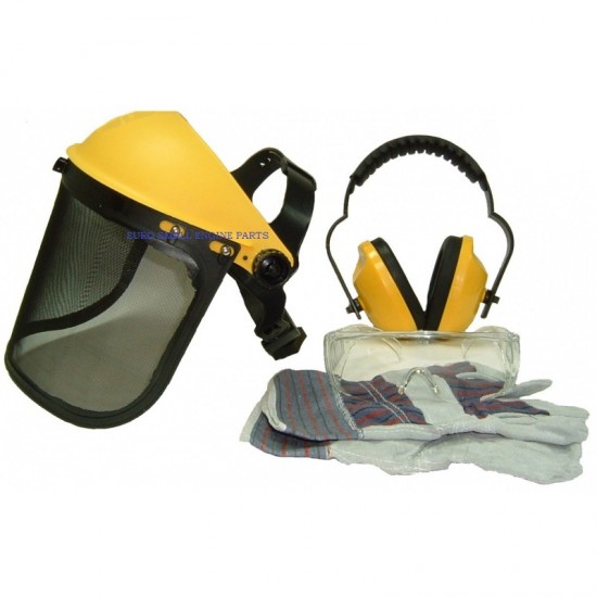 Ozaki Visor Goggles Ear Protection and Work Gloves Kit
