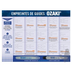 Ozaki Table Chart of Guide Bar Motor Mounts Ozaki Table Chart of Guide Bar Motor Mounts