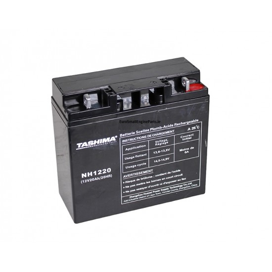 Genuine Tashima Battery NH1220 Gel Dry Honda Castelgarden John Deere Efco Simplicity Stiga Alko