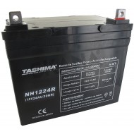 Tashima Battery Gel Agm 100% Sealed 12V 24A for Lawn Tractors L:195 W:130 H:180 + Right