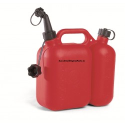 Tecomec Fuel Oil Combi-Can 5 Litres Fuel and 2.5 Litres Oil Red