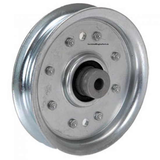 Replacement Husqvarna Ariens John Deere Flat pulley with bearing 117,20mm O.D Replacement Husqvarna Ariens John Deere Flat pulley with bearing 117,20mm O.D