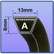 Replacement Castelgarden Mountfield MJ66 Deck Belt & A41 1/2" Section V Belt Kevlar Mitsuboshi